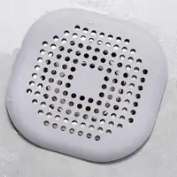 Silicone Drain Hair Catcher with Suction Cup Shower Bathtub Drain Strainer Hair Filter Drain Sink Strainer Bathroom Accessories 2