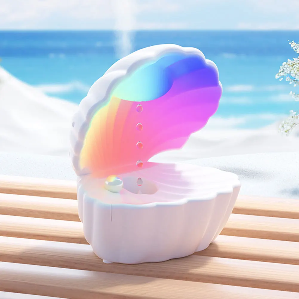 Shell Anti Gravity Humidifier Air Humidifier with BT Speaker Night Light for Bedroom/Baby Nursery/Living Room