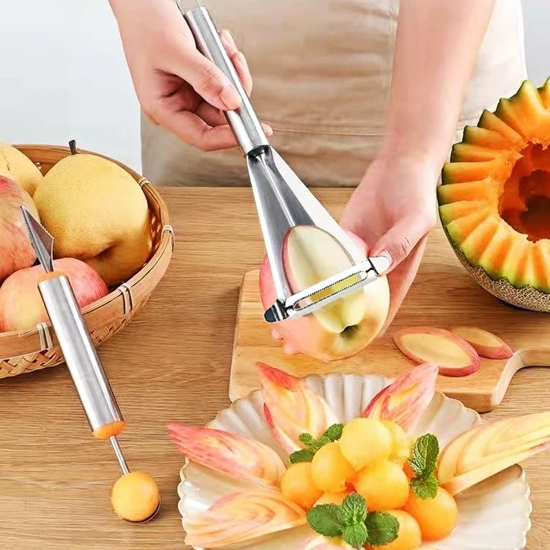 Cortador de frutas y verduras con forma de flor de cebolla, utensilio  creativo para cortar frutas y verduras, accesorios de coci - AliExpress