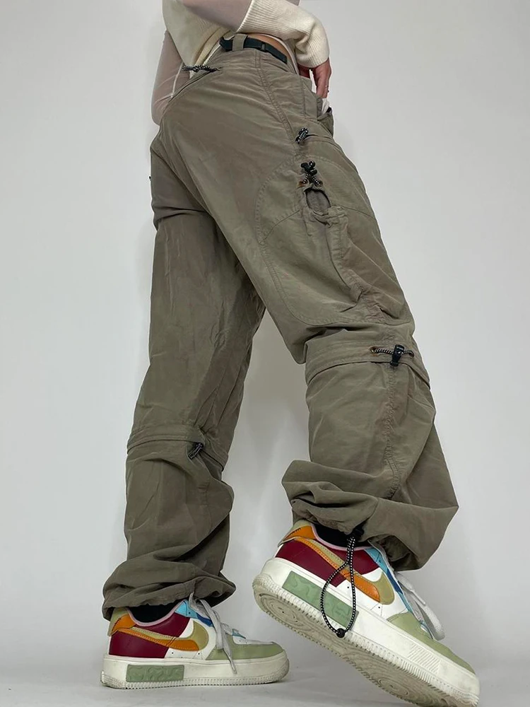 Weekeep Grunge Cargo Pants Drawstring 