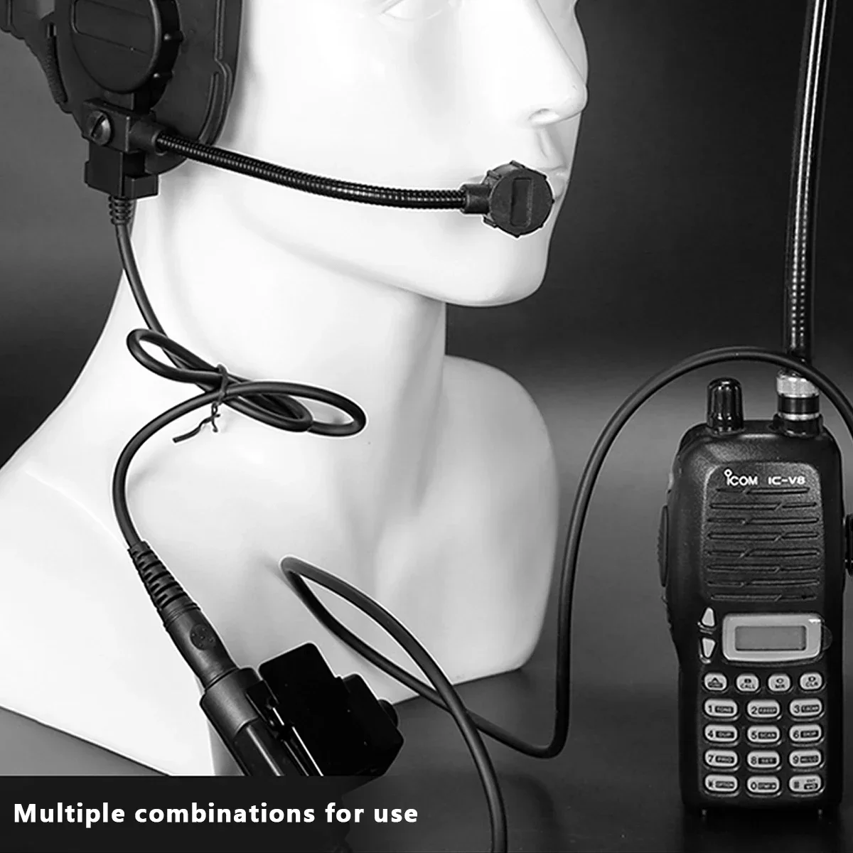 Tactical Headset Outdoor Shooting Tactical Headset Microphone Bowman Elite II Headset U94 PTT For Kenwood Baofeng UV-5R Radio CS Hunting Gear