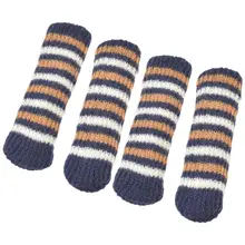 

Reusable 4Pcs Durable Practical Soft Table Foot Cover Acrylic Fiber Door Handle Cover Knitted for Home