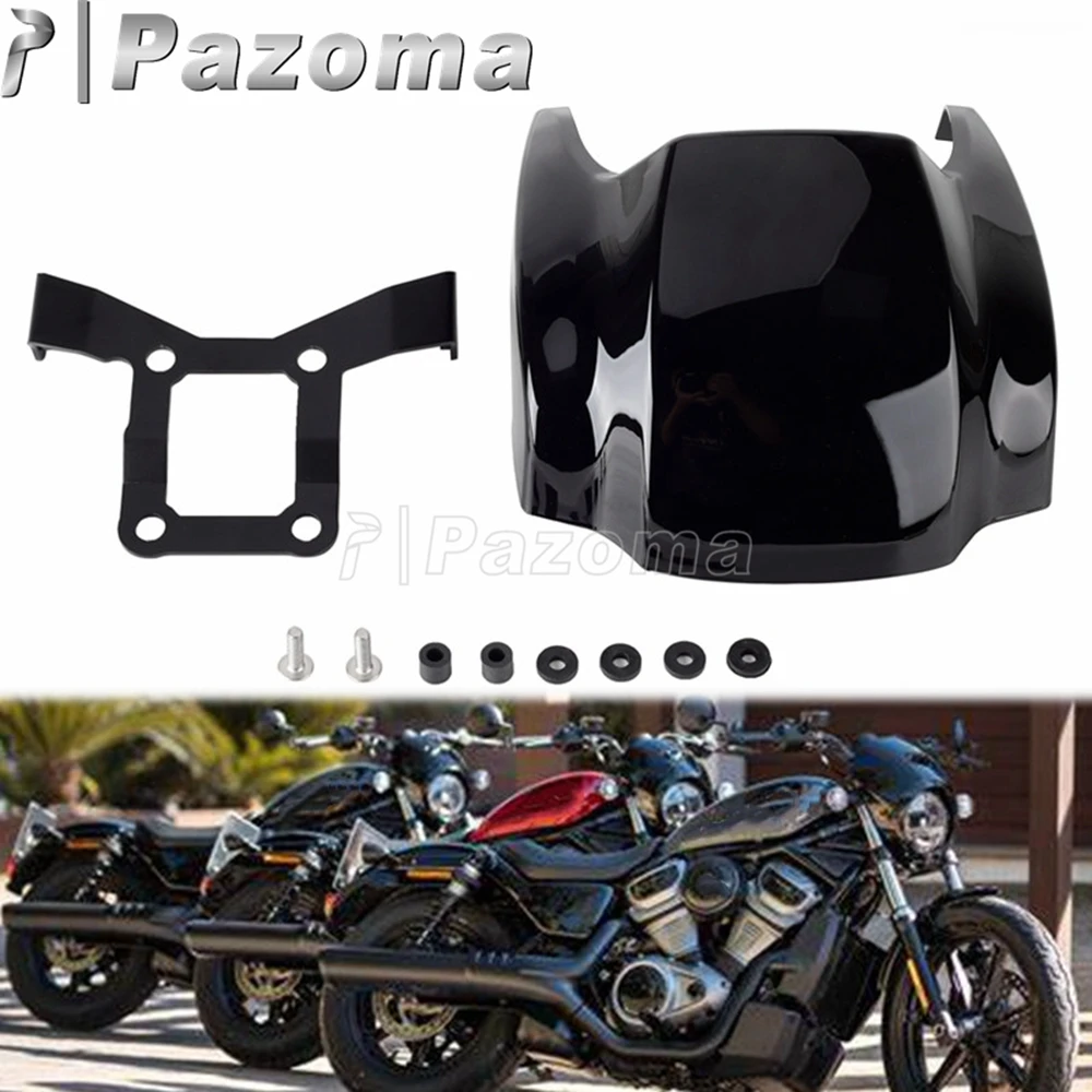 

Black Plastic Front Headlight Fairing Cover For Harley Nightster 975 RH975 RH 975 Motorcycle Head Lights Mask Cowl Kit 2022 2023