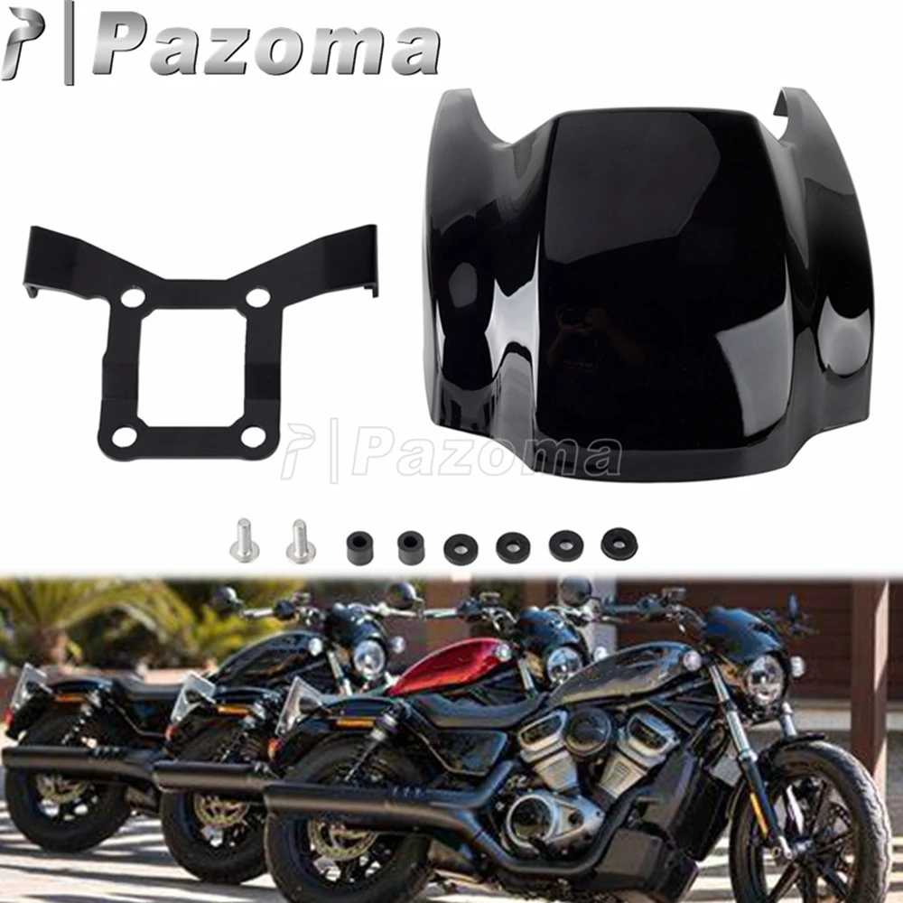 

Черная Пластиковая передняя фара обтекатель Крышка для Harley Nightster 975 RH975 RH 975 мотоциклетные передние фары маска капот комплект 2022 2023
