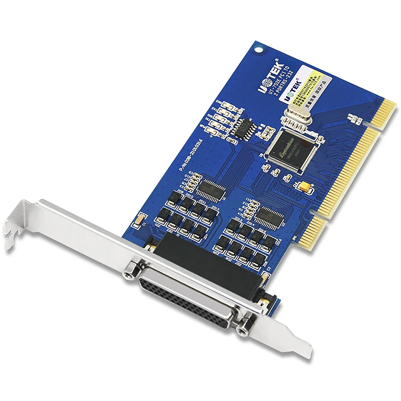 

UT-752E 2-портовая промышленная плата RS232 PCI, мультисерийная карта с улучшенной Защитой от вспышки, подходит для шасси 2U