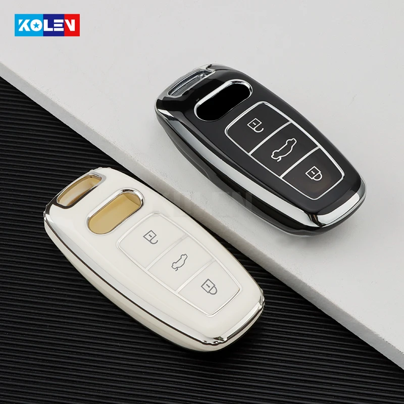 Soft TPU Car Remote Key Case Cover Shell Audi A6 A7 A8 E-tron Q5 Q7 Q8 C8 D5 Protector Holder Fob Accessories key case cover,car key shell