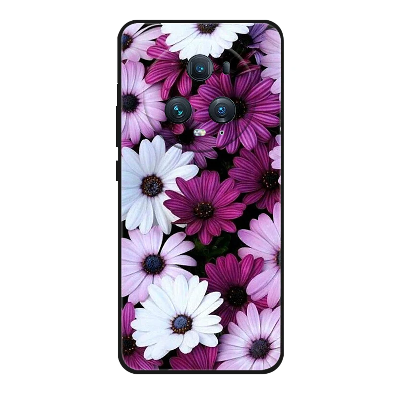 Adorable Cartoon Cat Design Black Silicone Soft Phone Case - Compatible with Honor Magic 5 Pro