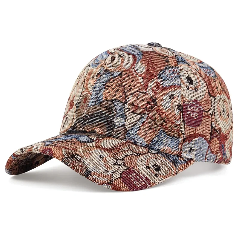 Unisex-Baseballmützen mit Cartoon-Bär-Motiv, verstellbare Freizeithüte, Sonnenschutzhut für Frühling und Herbst im Freien – Detail 1