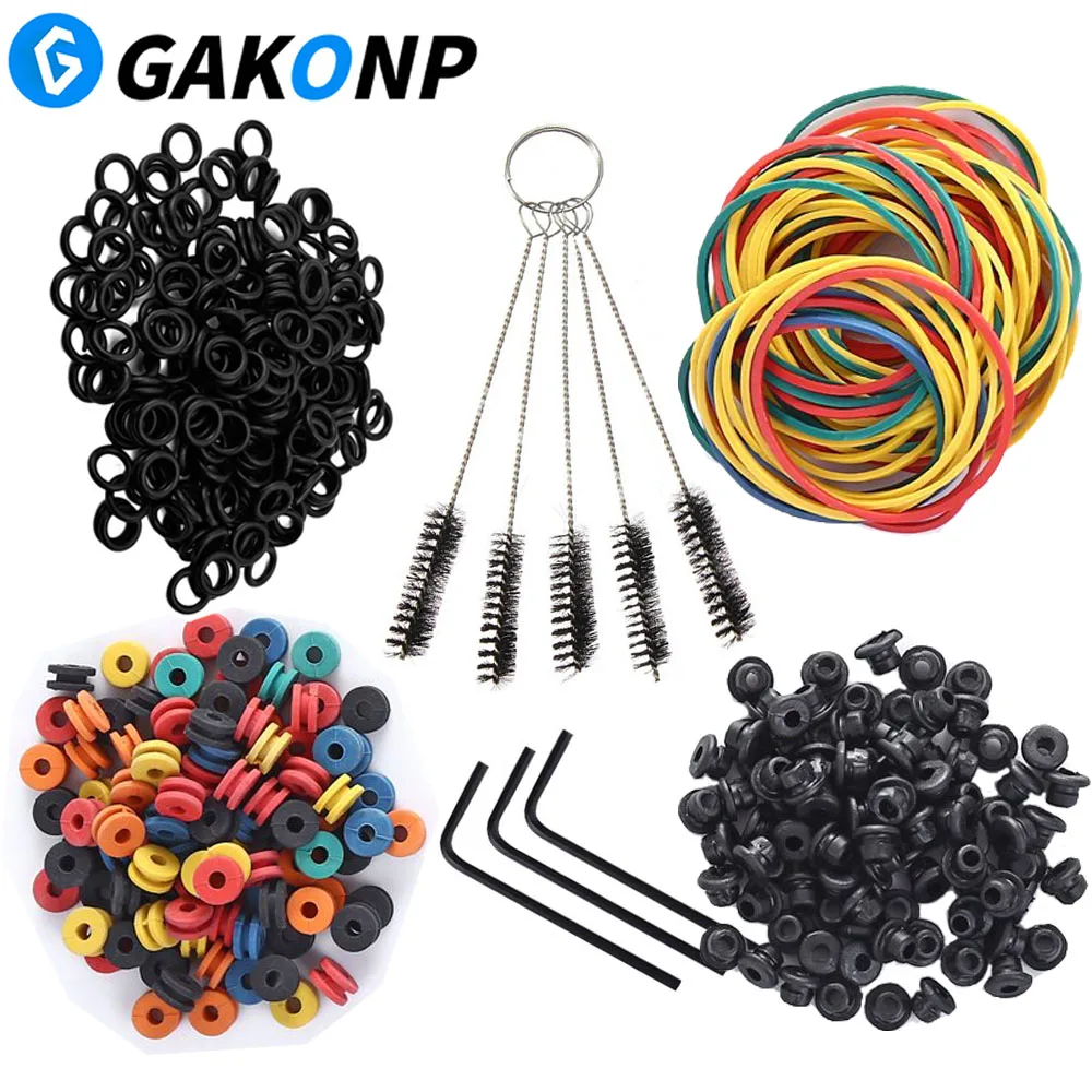 Tattoo Machine Parts Accessories Tattoo O-rings Rubber Bands and Tattoo Needles Grommets Pad Nipples Brush Set Supplies