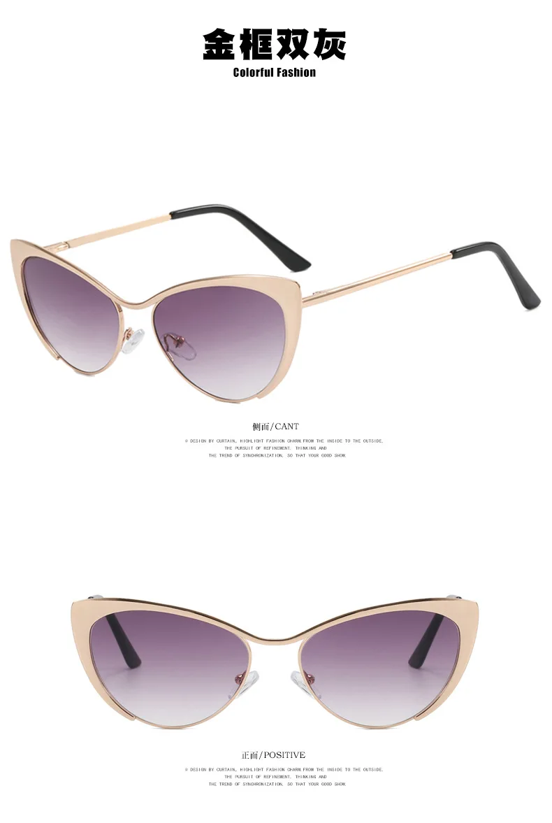 R55033 Sexy Katzenauge Metallrahmen Presbyopie Brille für Frauen Optische Computerbrille Serie Brille Modebrille.+50~+100 – Detail 16