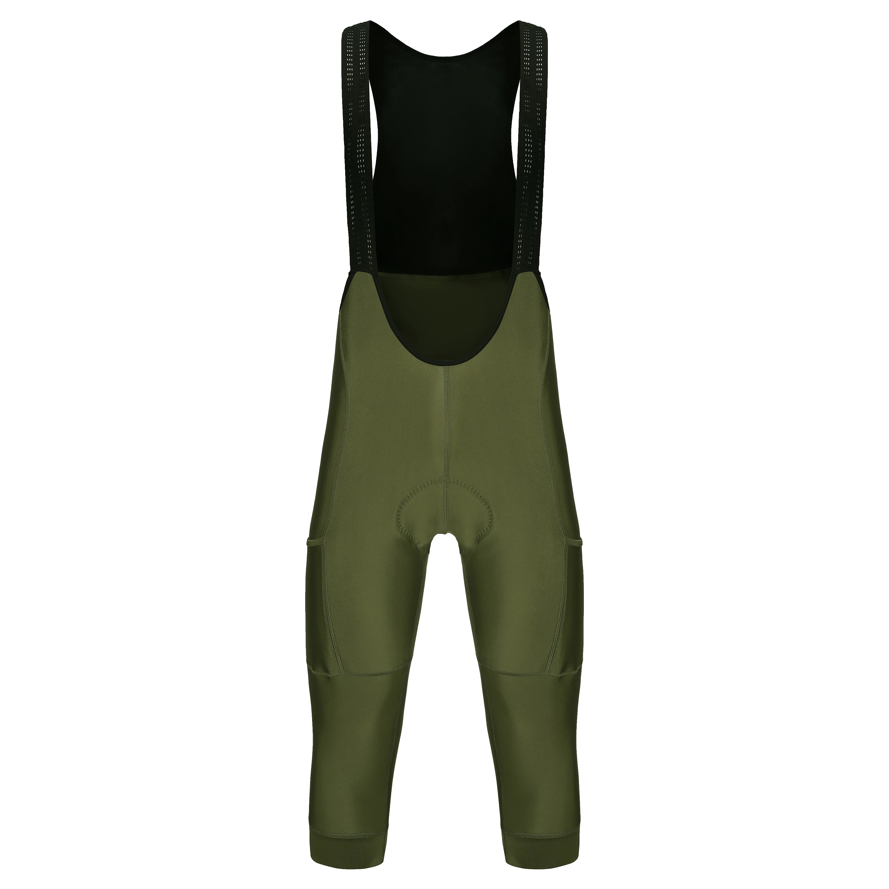 Salopette Ciclismo Uomo - Pantaloni 3/4 Imbottiti Con Bretelle - Tricot Termico Per Inverno - Foto 13