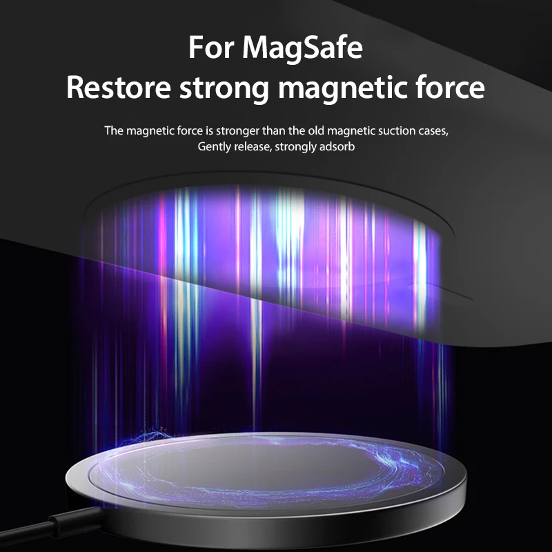 Magnetic Liquid Silicone Shockproof Case with MagSafe Wireless Charging Compatibility