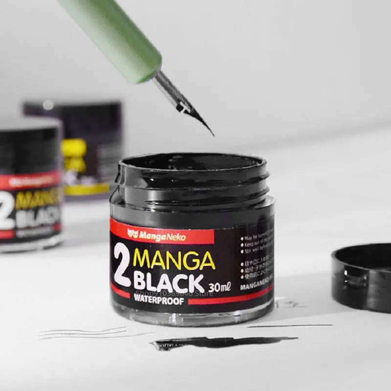 Japanese Comic Ink Drawing Waterproof / Anti-alcohol High-gloss Hook Line Quick-drying White Ink Illustration Hand-painted