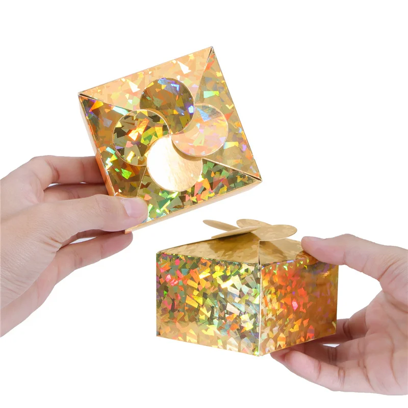 200 Teile/los Bunte Laser Papier Box Handgemachte Seife Aromatherapie Mooncake Verpackung Box Süßigkeiten Geschenk Box Großhandel – Detail 7