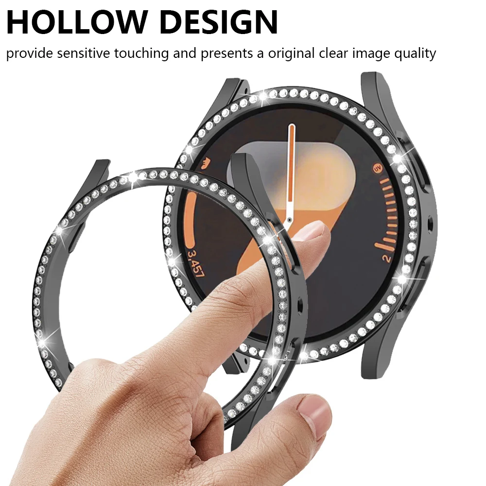 Diamond Electroplate Watch Case – Hollow Protector for 40mm and 44mm Watches
