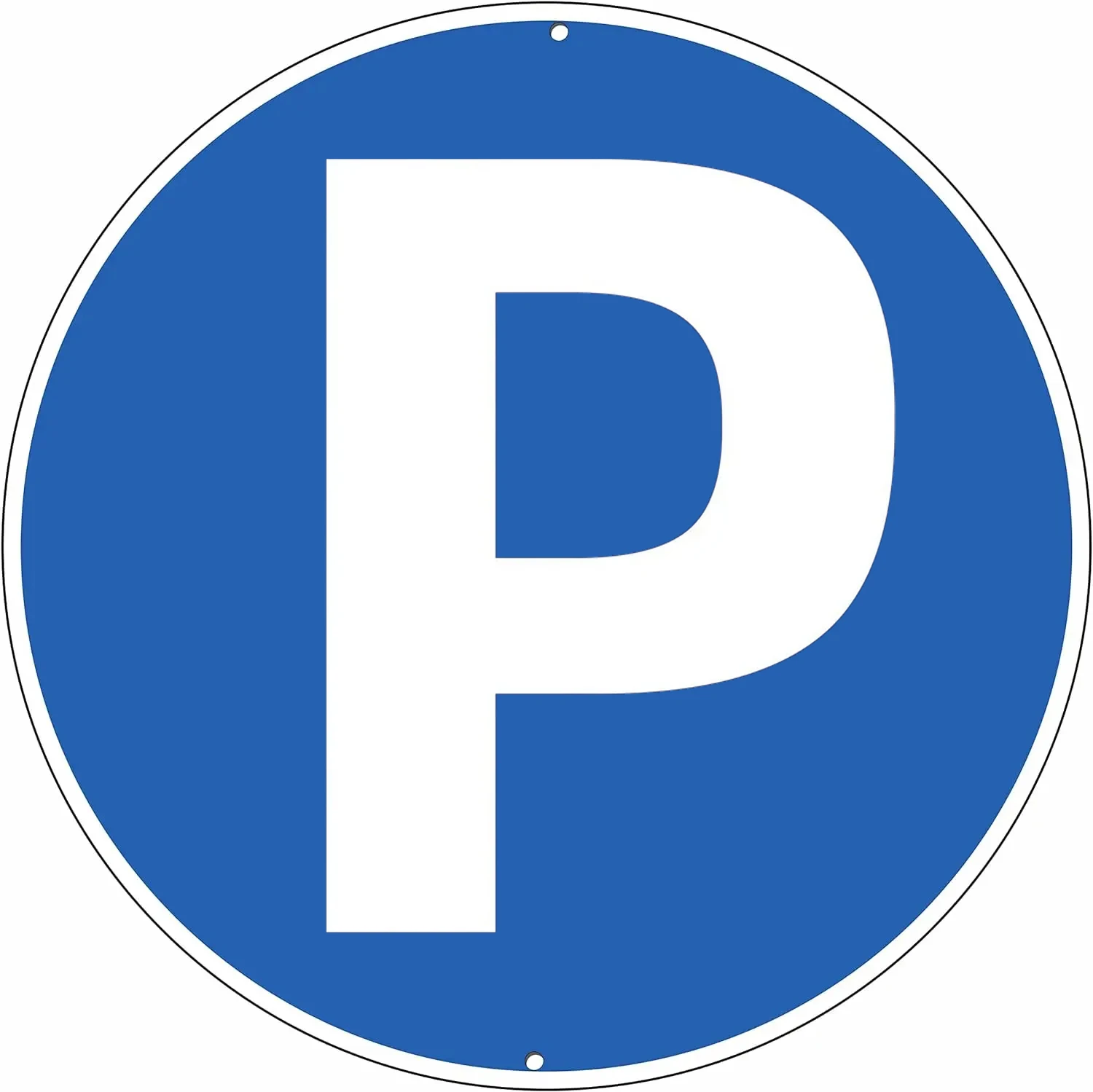 Metal Round Plate Traffic Safety Warning Sign - Waterproof, Anti-Fade Tin Sign