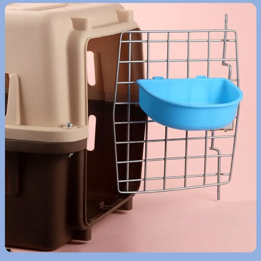 Durable Dog Hanging Bowl Portable Plastic Cheap Pet Feeding Bowl Cat Dog Food Plastic Cage