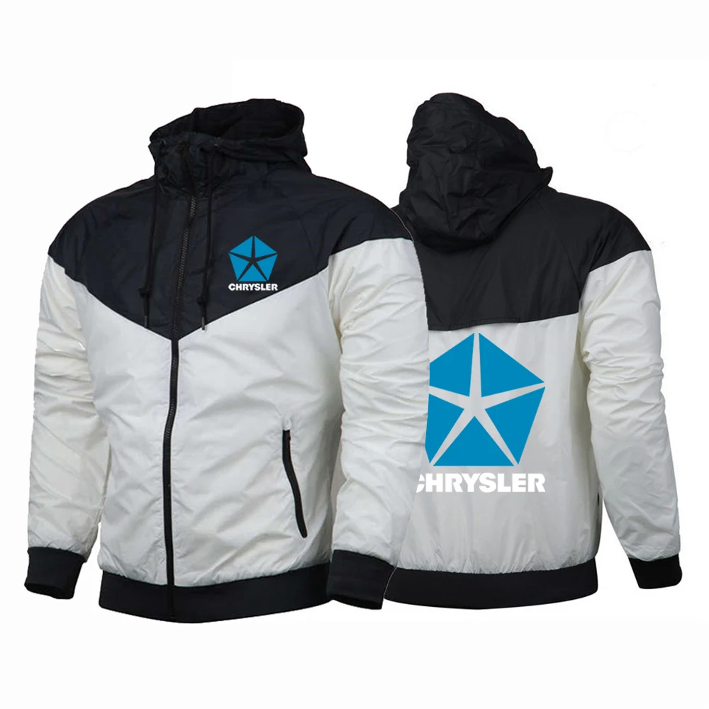 Chrysler 2023 Autumn and Winter new style Men Popular Windbreaker Jacket Hight Quality Outdoor motion Hooded Male Coat Outwear
