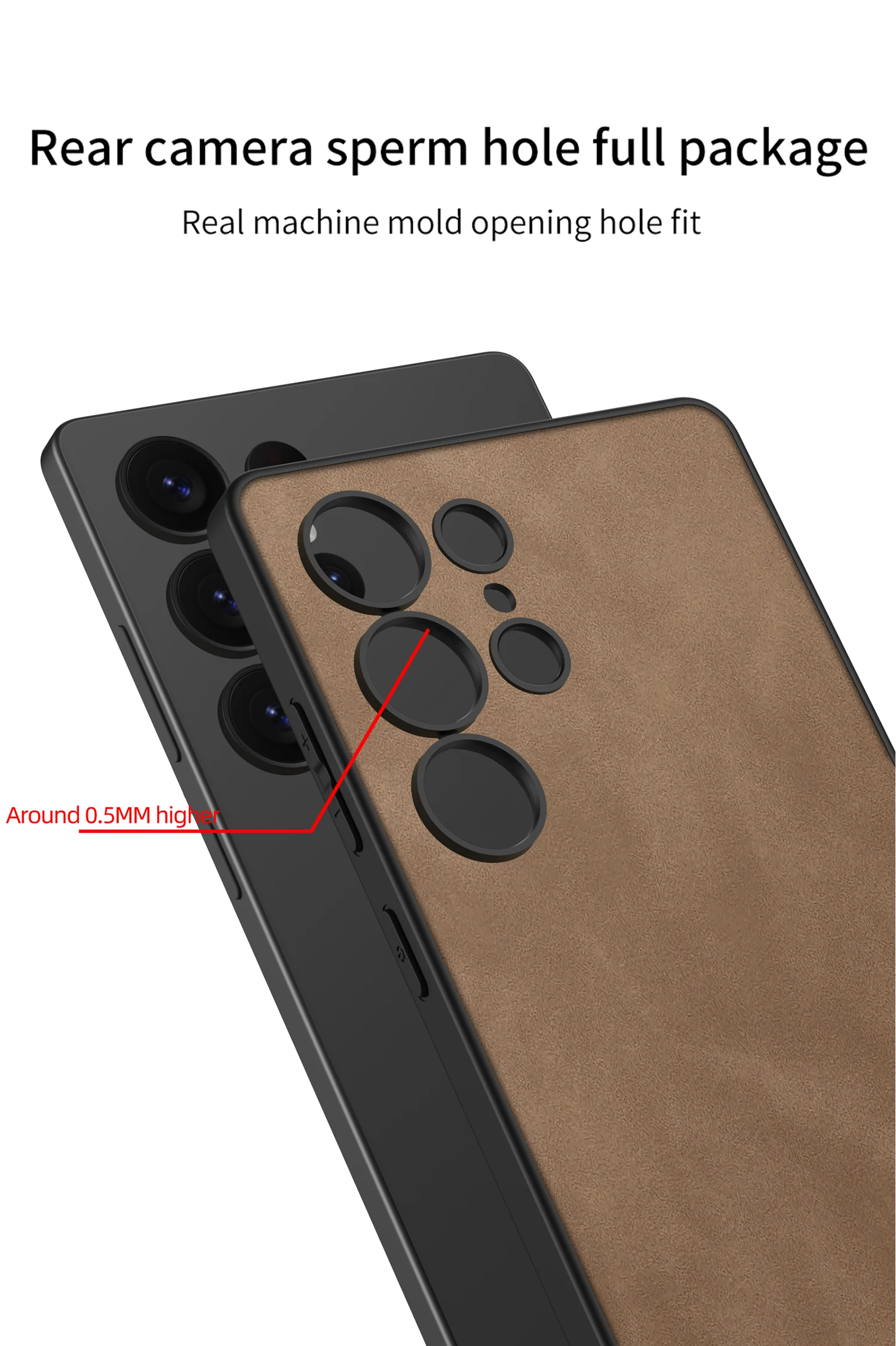 Frosted Leather Slim Case For Samsung Galaxy S25 S24 Ultra Shockproof Soft Edge