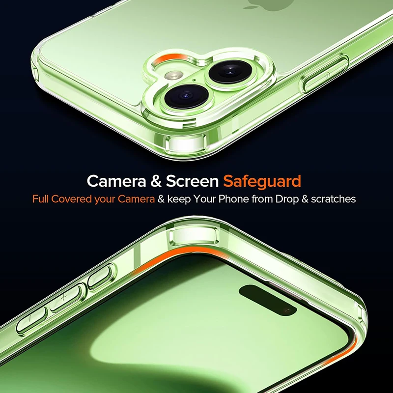 Military Grade Acrylic Hard Case with Silicone Soft Back Cover