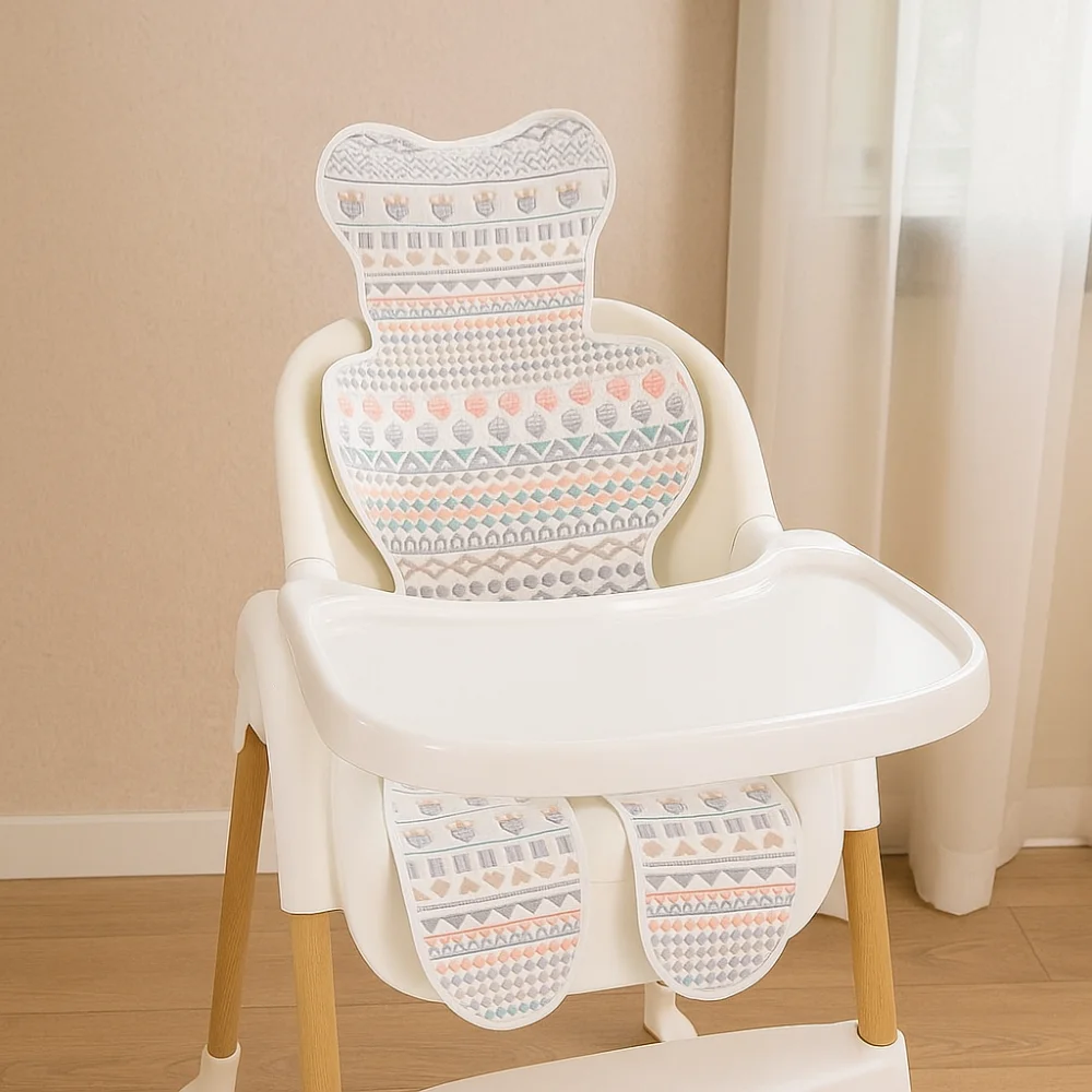 Washable Soft Baby Stroller Cooling Pad Cute Breathable Pushchair Car Mat Pram Cushion Car Seat Trolley Mat High Chair Trolley