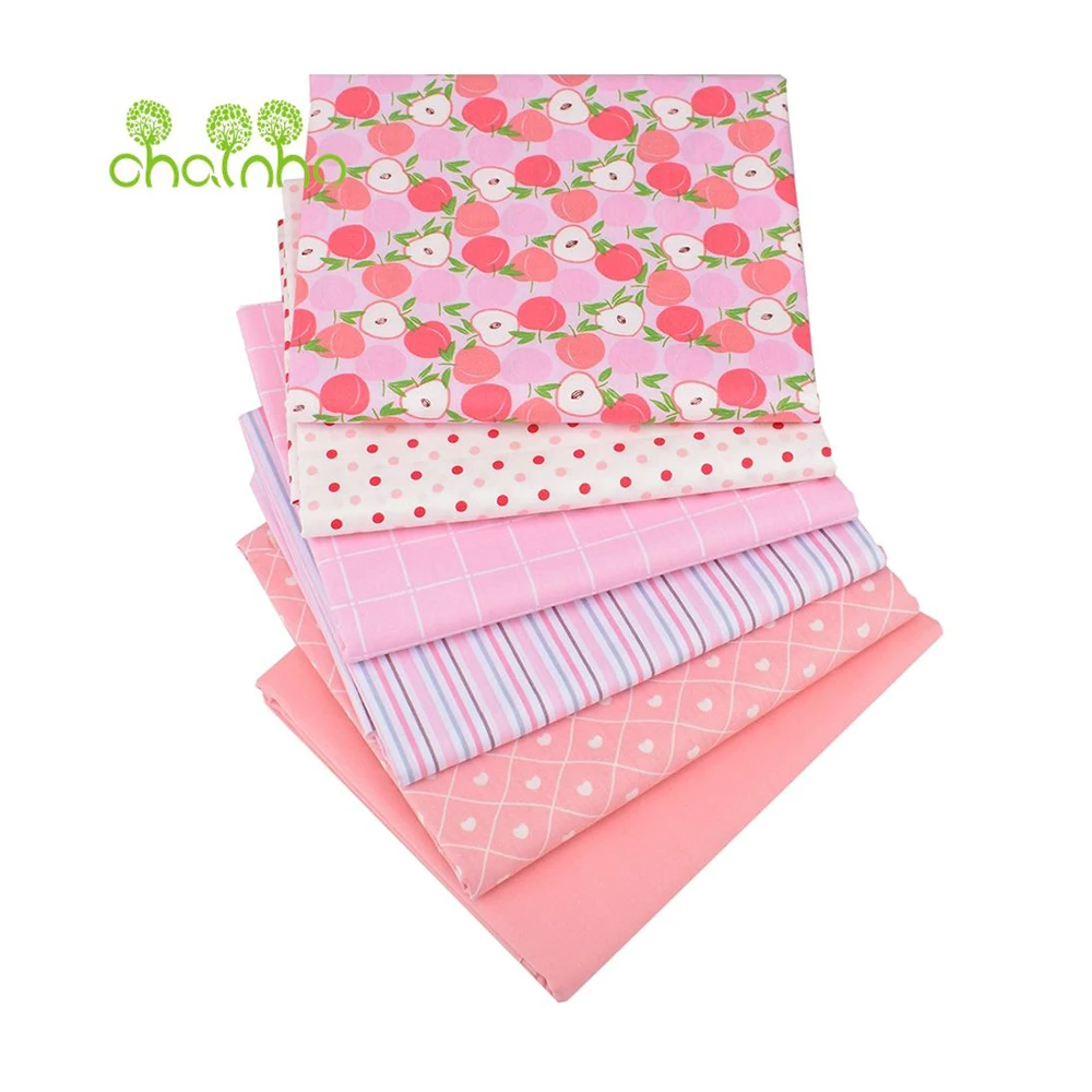 Chaihno,Printed Twill Weave Cotton Fabric,Patchwork Cloth,DIY Sewing Quilting Material,Mix Designs Series,40x50cm/piece,25CCZ7