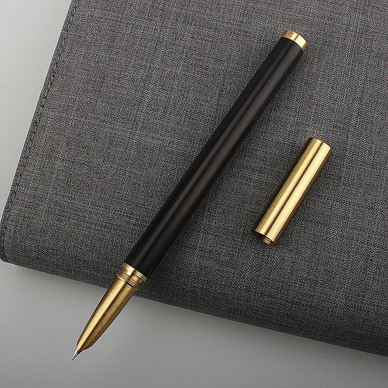 

High quality retro wood Fountain Pen 0.38mm Office Business Writing Ink Pens Gift Stationery