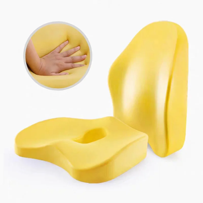 Memory Foam Seat Cushion Orthopedic Pillow Coccyx Office Chair Cushion Support Waist Back Pillow Car Seat Hip Massage Pad Sets 6