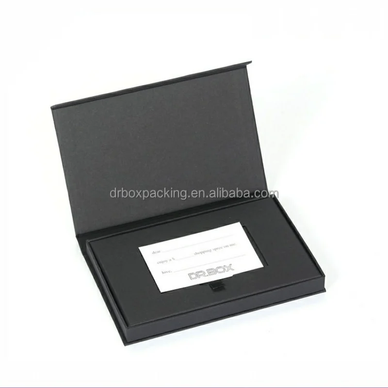 

Different types credit card gift packaging box