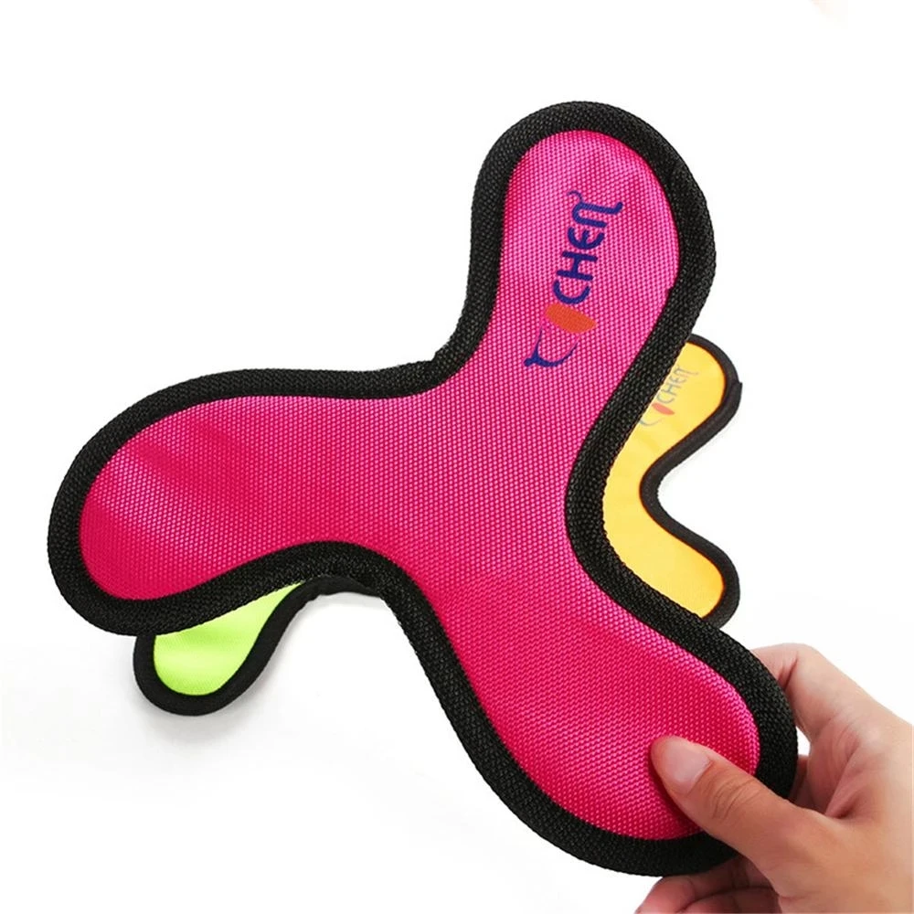 Flying Discs Dog Training Toy Oxford Cloth Pet Interactive Dart Bite Resistant Boomerang Puppy Chew Flying Saucer Toys 6