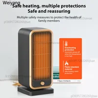 Портативный электрический обогреватель 500 Вт PTC, вентилятор горячего теплого воздуха, быстрый нагрев для домашней комнаты, отопительные печи, вентилятор с постоянной температурой — изображение 4