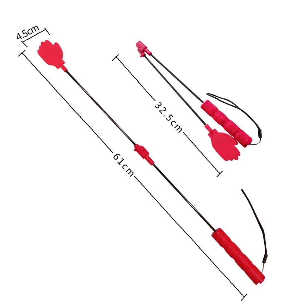Silicone Dog Training Stick Stop Barking Foldable Design Comfortable Grip Lanyard Included Effective Dog Training Stick