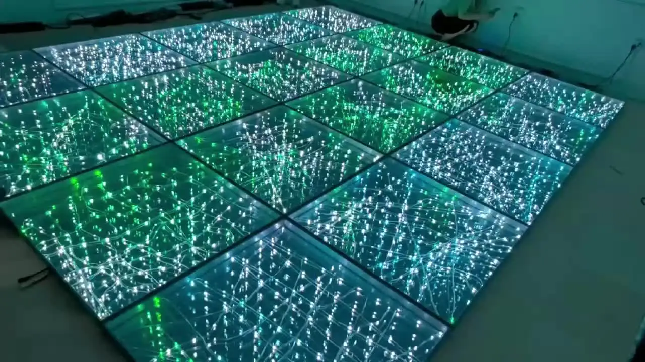 DDMSNSTAR 3D Зеркальные Волшебные звезды Танцпол 50*50 см RGB