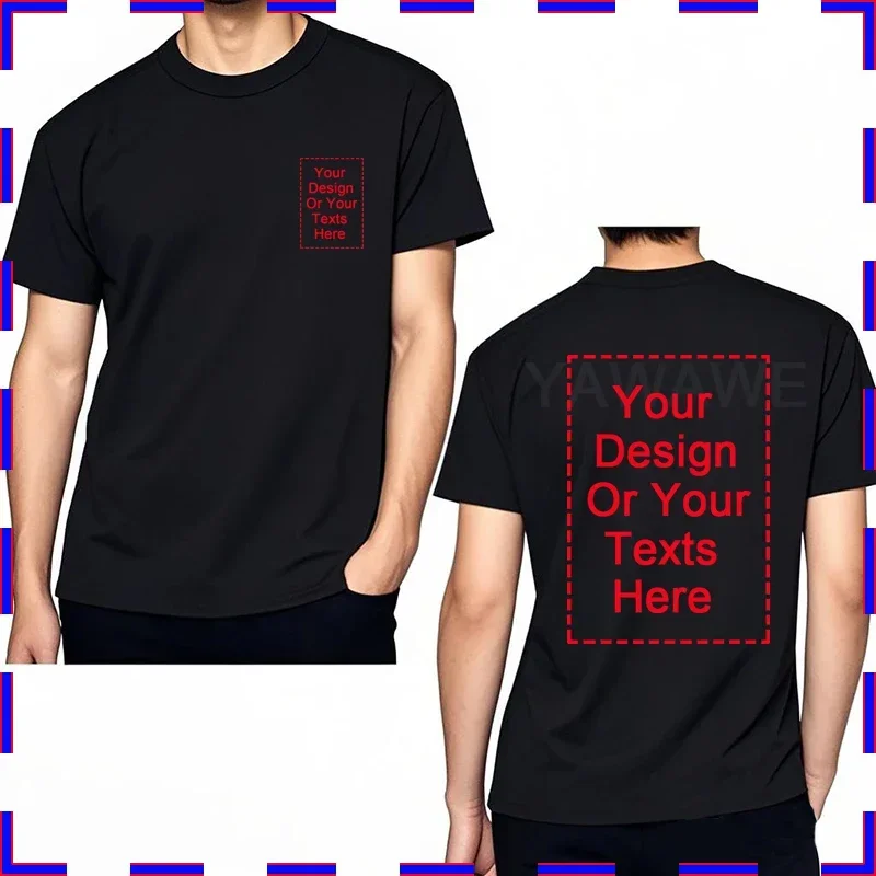 Personalized Custom Photo T-Shirts for Men - Unique Gift for Dad, Grandpa, or Couples