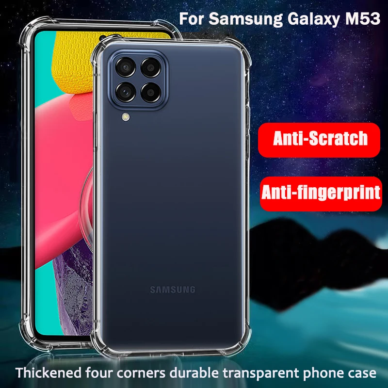 Per Samsung Galaxy M53 Custodia Per Cellulare Originale Per Galaxy M 53 Antishock Fundas Coque Per Samsung M53 Cover Trasparente