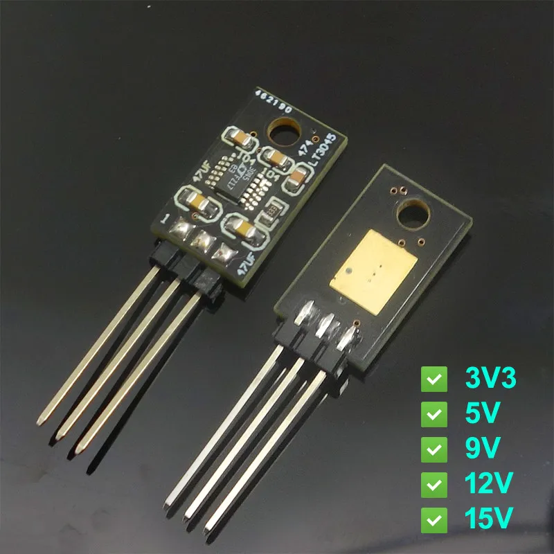 

LT3045 Upgrade LM7805 LM7809 LM7812 LM7815 LM317 In-line Three-terminal Linear Voltage Regulator IC Chip 3V3 5V 9V 12V 15V Out