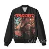 New Fashion Women/Men's 3D Print   Ratt Rock Band  Zipper Bomber Jackets Men Overcoat Mens Coat Zip Up Jackets 1