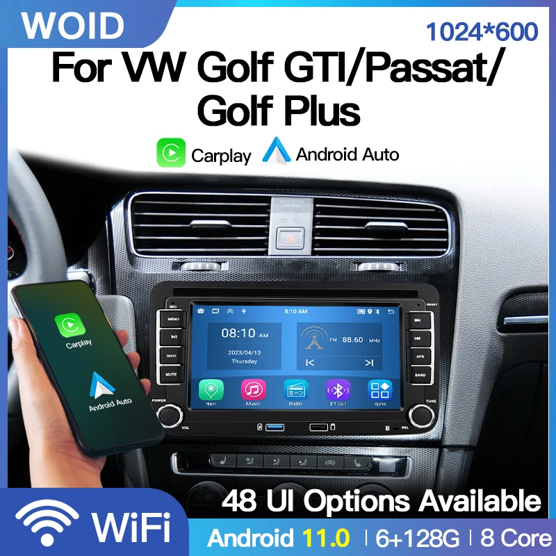 Android Per Vw Volkswagen Golf Gti/Golf Plus/Passat Radio Player Autoradio Navigation Carplay 2 Din Car Intelligent Multimedia