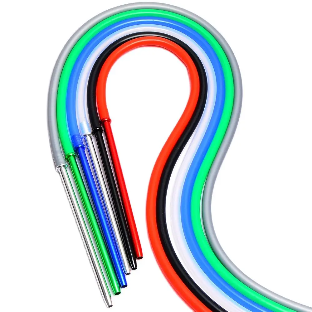 DEJAYA Silicone Hookah Hose Shisha Pipe with Aluminum Stem Cachimba Chicha Sheesha Narguile Accessories 1.7m 6 Color 3