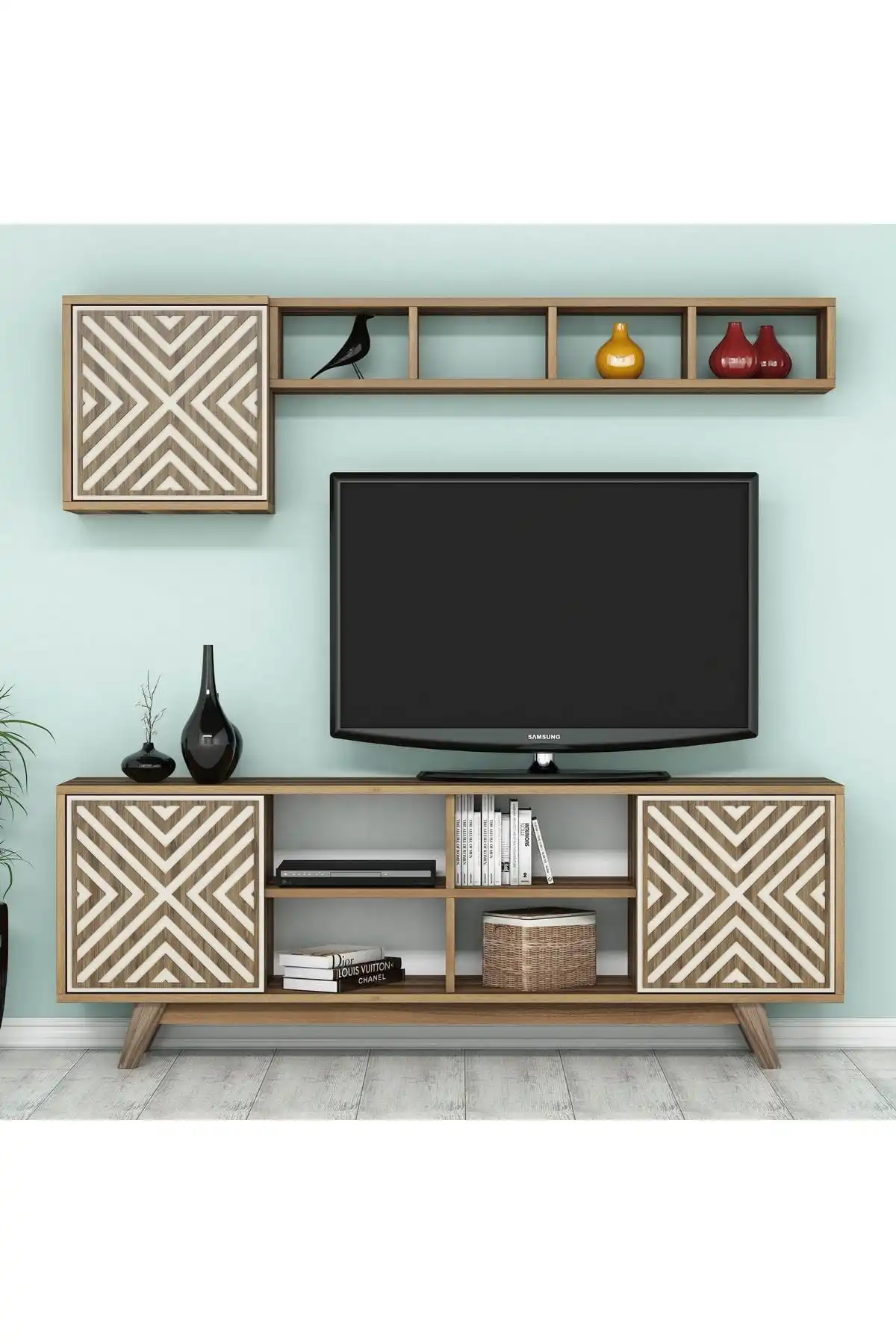 Pearl Tv Unit-Noce/Crema