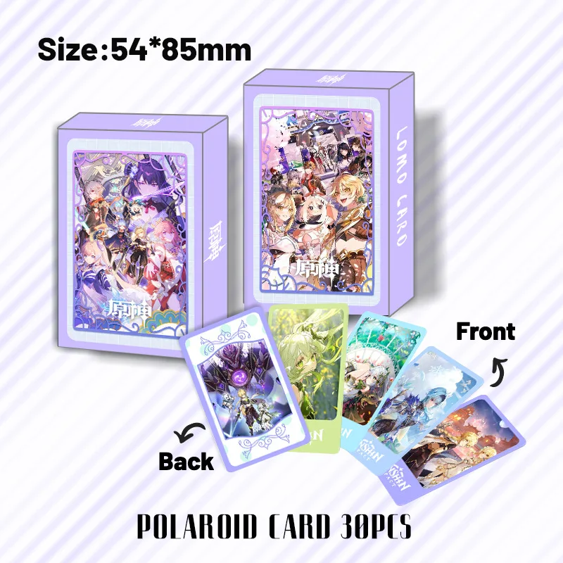 

30PCS/Set NEW Anime Genshin Impact Lomo Cards High Quality HD Printed Photo Cards Fans Collection Photocards Gift