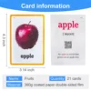 Kids Montessori Learning English Words Card Pocket Flash Cards Early Educational Toys For Children Classroom Supplies Gift 2