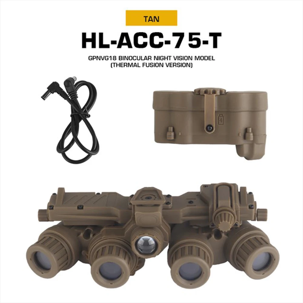 GPNVG 18 Night Vision Goggle No Function Helmet Binocular Model Dummy Binoculars Airsoft Hunting Binoculars for Fans Collection