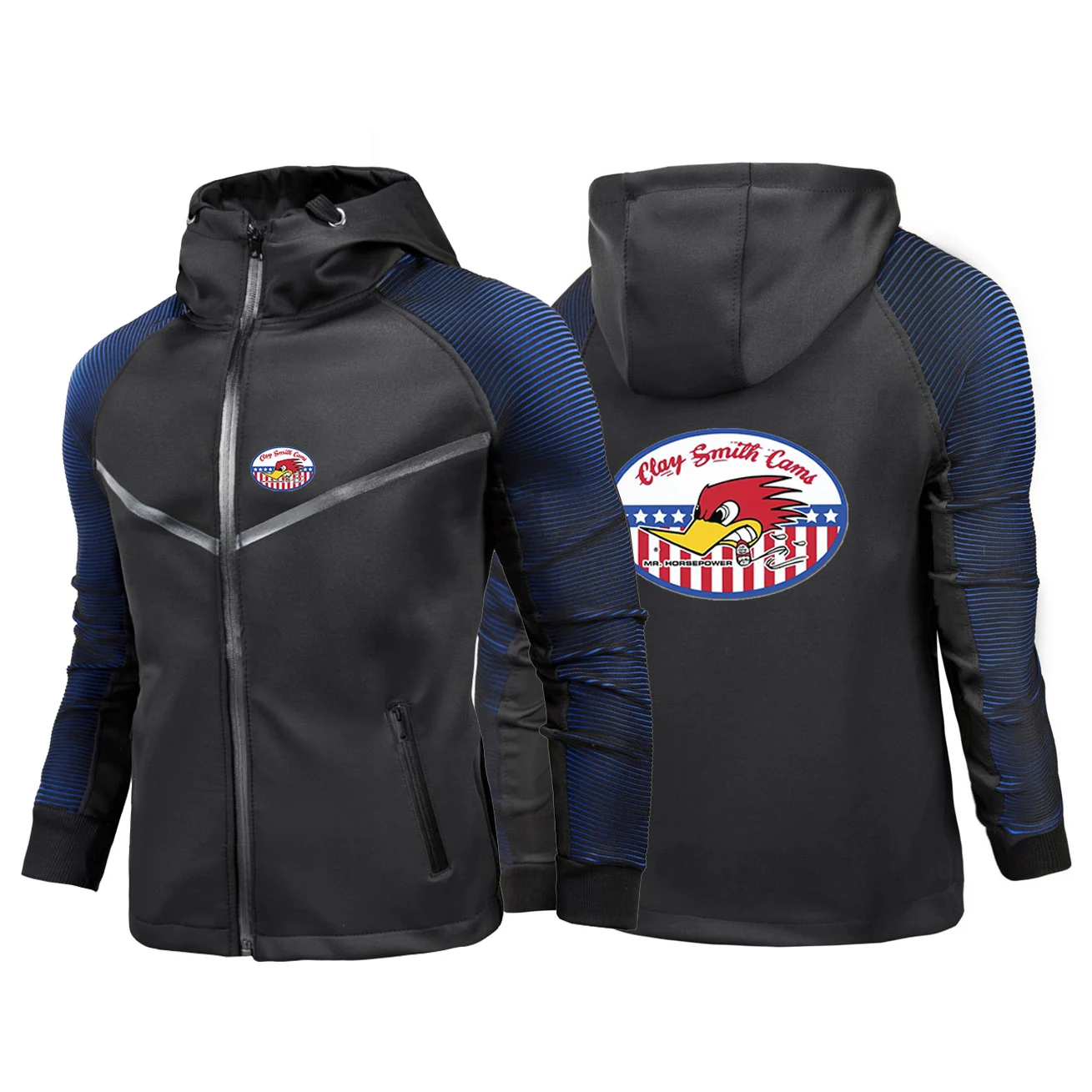 Mens Loose Fit Racing Suits Gradient Color Breathable Slim