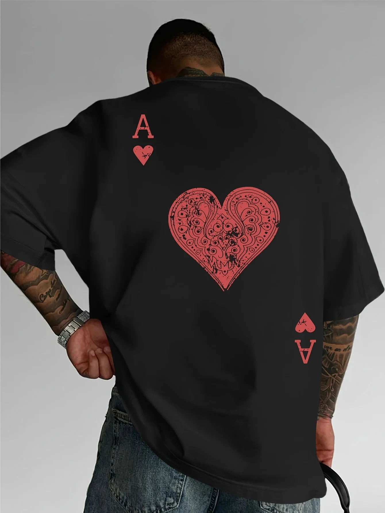 Mens Summer T-shirt Made of 100% Pure Cotton, with A Street Style Suitable for Outdoor Sports and Casual Wear Fashionable Trend