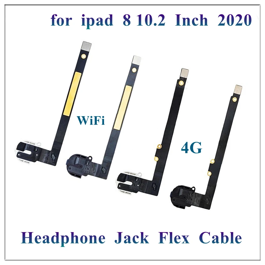 1 Pz Per Ipad 8 10.2 Pollici 2020 Auricolare Spina Cuffia Jack Audio Cavo Flessibile A2428 A2429 A2270 Wifi 4G Versione Cellulare