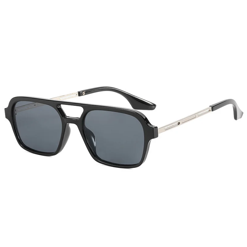 Lunettes De Soleil Créateur - Monture Carrée Surdimensionnée étincelante, Noire, Neuves Avec étiquettes