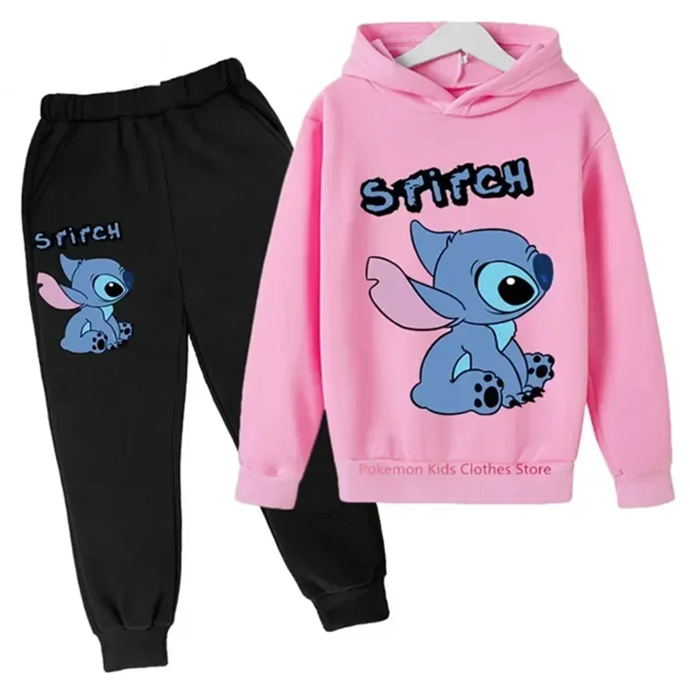 thumbnail image 1 of Conjunto de 2 piezas de ropa con capucha de punto para niños, sudadera informal de manga larga para niñas y pantalones, conjuntos para ropa de bebé niño, 1 of 5