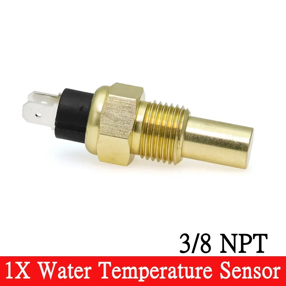 7 Colors Backlight 52MM Water Temperature Gauge 0~120℃ Water Temp Sensor 1/8NPT