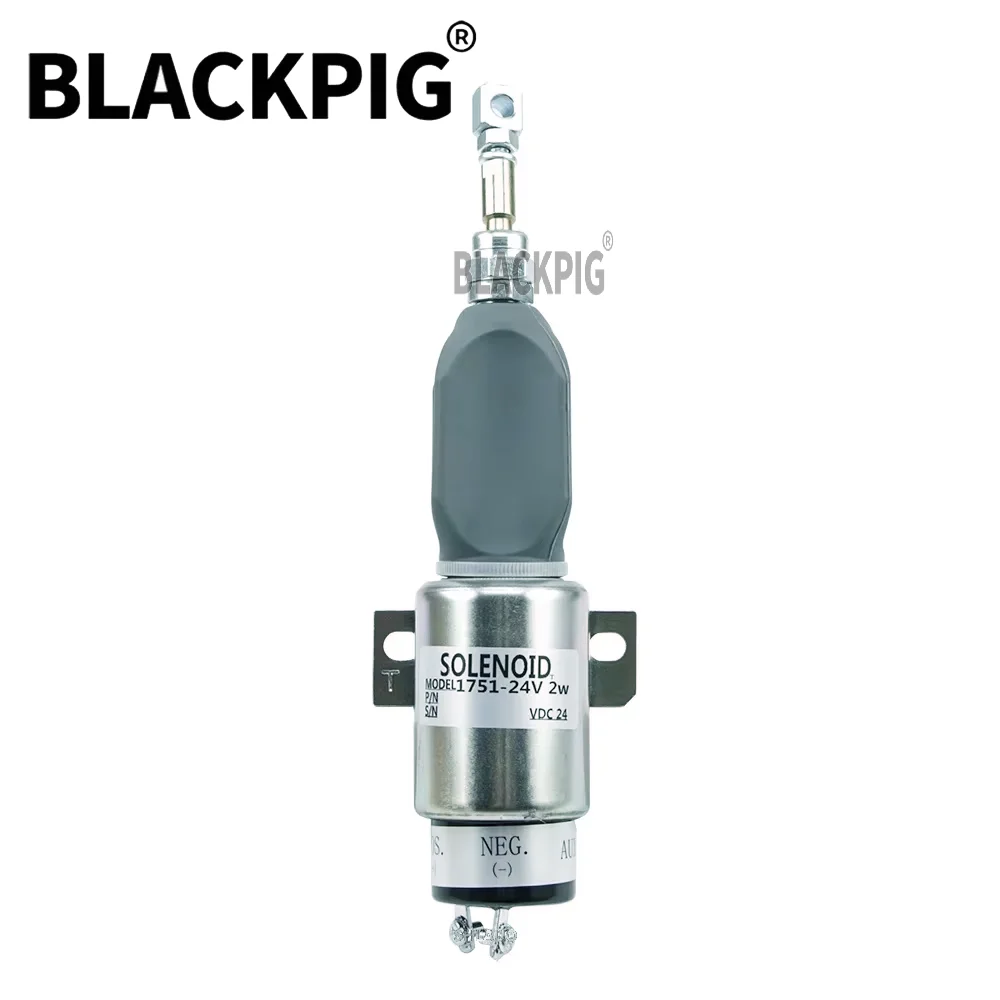 NO 타입 1751 디젤 엔진 정지 솔레노이드 밸브 전자식 연료 차단 스위치 발전기 부품 DC12V 24V